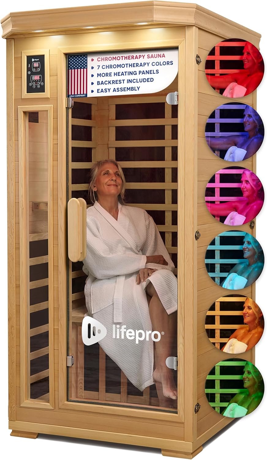 Lifepro RejuvaCure one-person infrared sauna