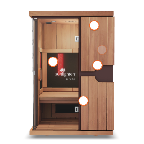 Sunlighten mPulse Believe 2-Person Intelligent Infrared Sauna